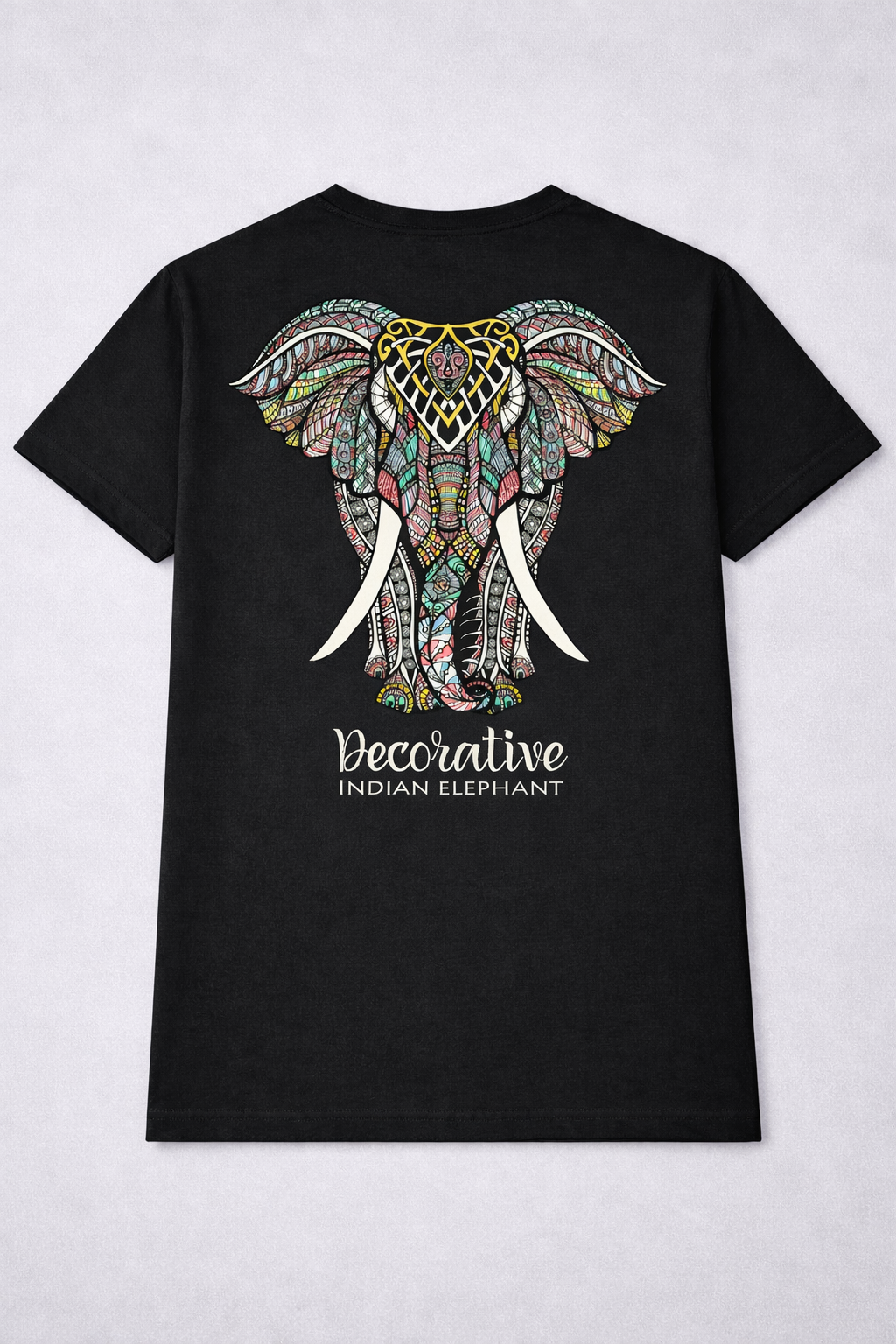 Decorative Indian Elephant Art Tee