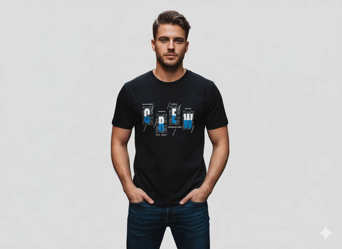 Blueprint: Urban Crew Graphic Tee for Men | RAV Studio