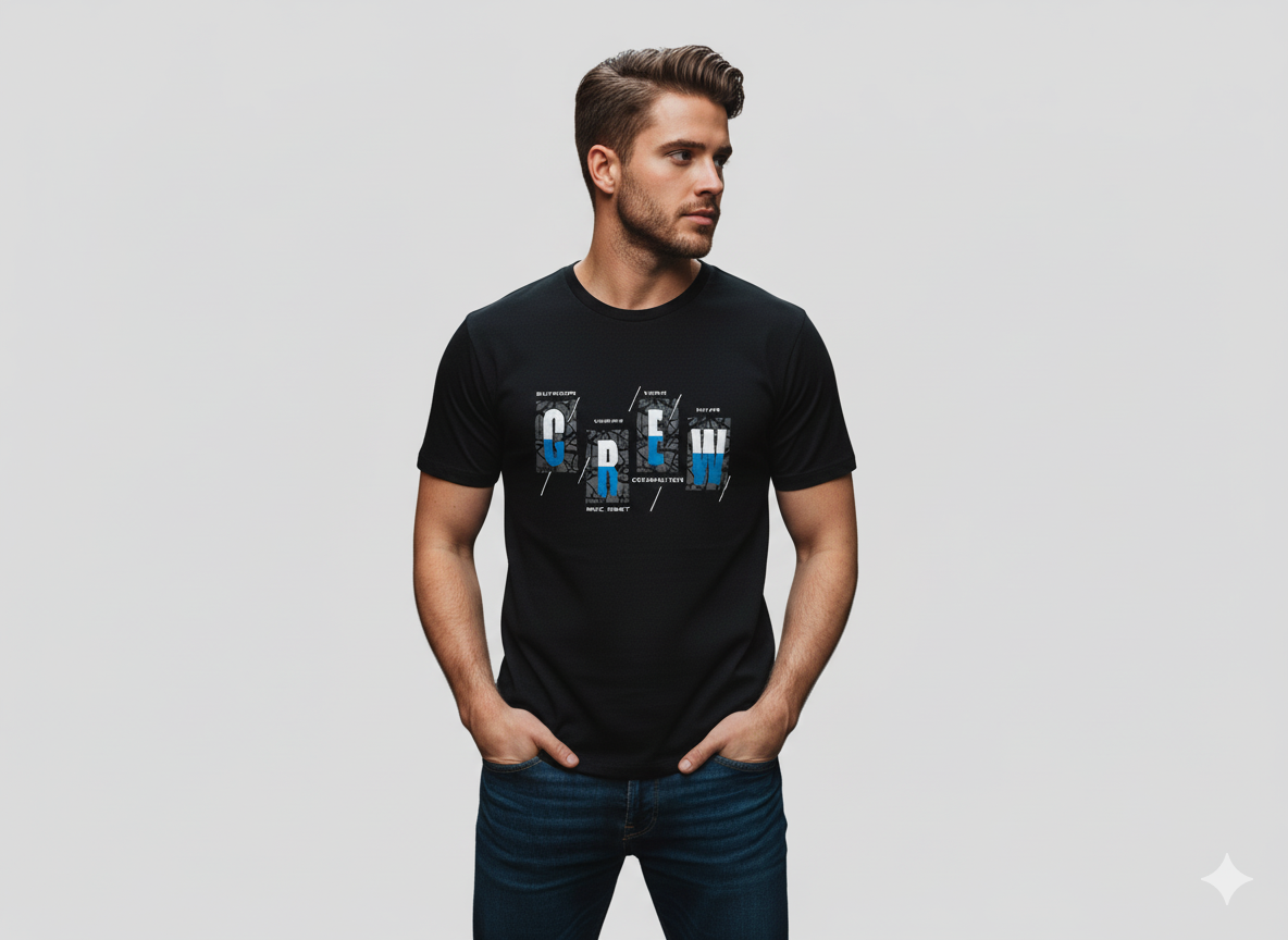 Blueprint: Urban Crew Graphic Tee for Men | RAV Studio