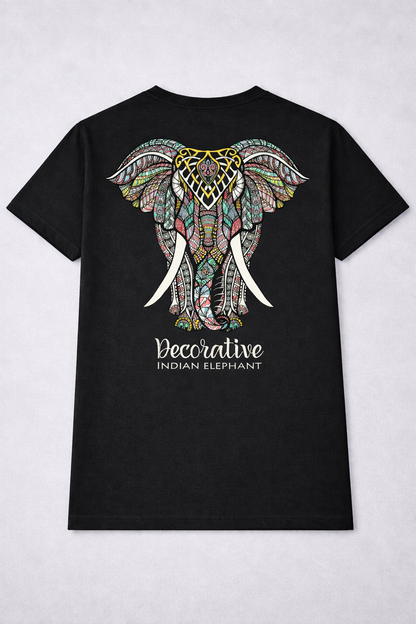 Decorative Indian Elephant Art Tee