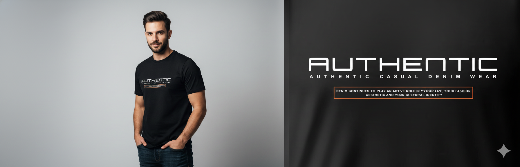 Step into your truth with the Authentic Denim Spirit Tee, a foundational piece from our Blueprint Collection