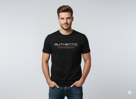 Step into your truth with the Authentic Denim Spirit Tee, a foundational piece from our Blueprint: True Grit collection