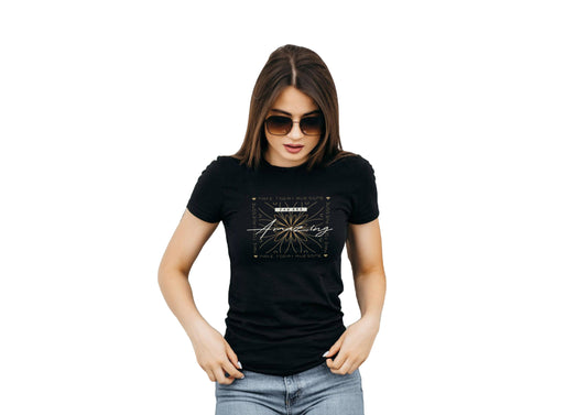 Amazing - Black | Design | Round Neck T-Shirt For Women/Girl | Cotton