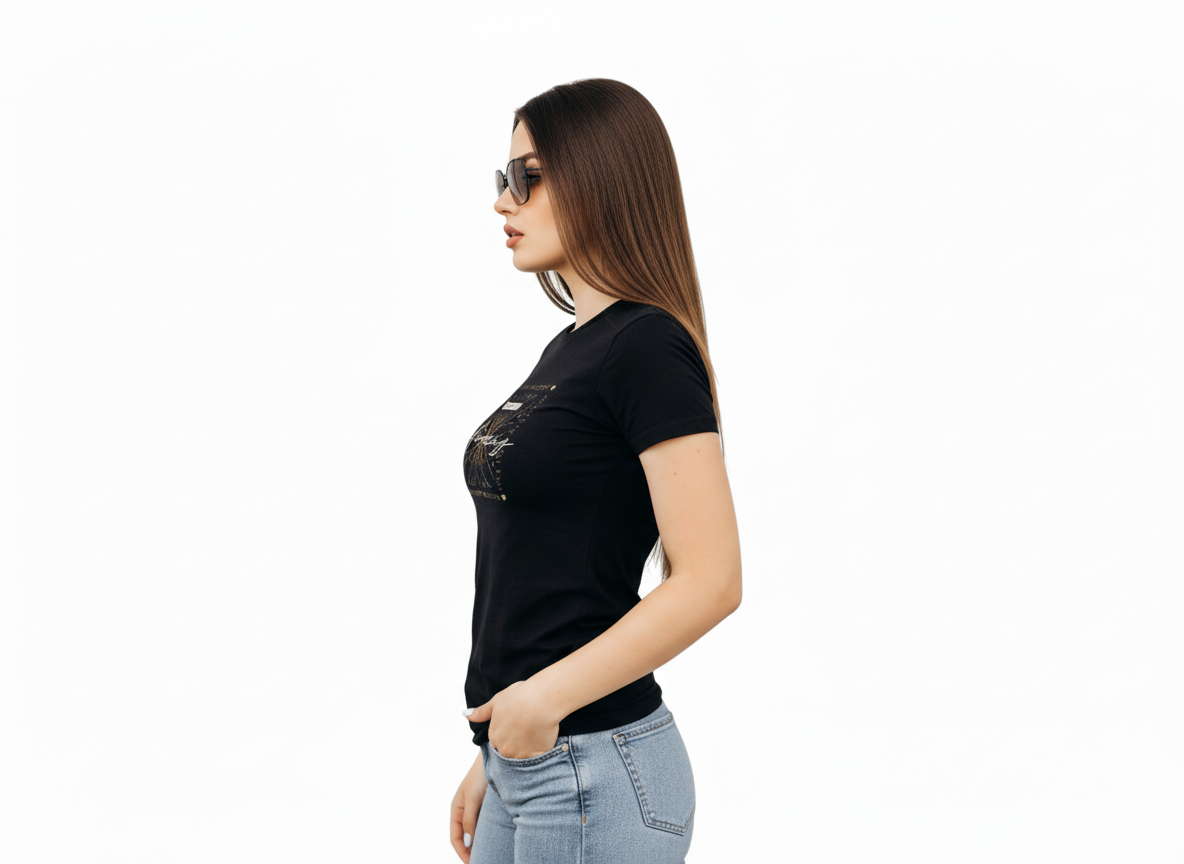 rav-muse-amazing-black-design-tshirt-women -side